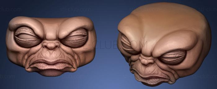 3D мадэль Голова гремлина (STL)